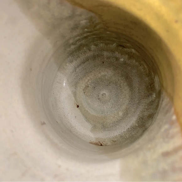 Vintage Ceramic Stoneware Cream Tan Pottery Mug Coffee Cup - Picture 11 of 13